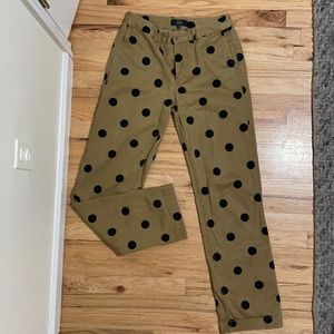 Jcrew Polka dot chino